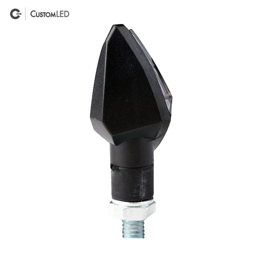 Motorcycle LED Blinkers - Compact Universal Fit - V1 (pair) (photo 2)